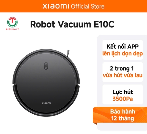 Robot hút bụi, lau sàn Xiaomi Vacuum E10C EU - Hàng chính hãng