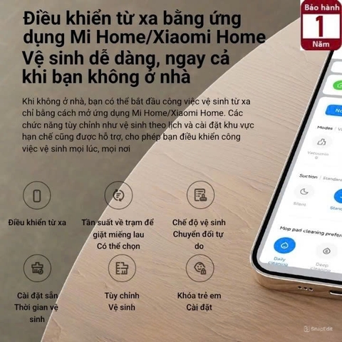 Robot hút bụi lau nhà Xiaomi Vacuum X20 US - Hàng chính hãng