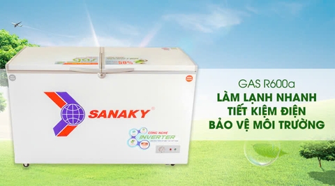 TỦ ĐÔNG MÁT SANAKY INVERTER 280 LÍT VH-4099W3 ĐỒNG (R600A)