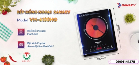 Bếp Hồng Ngoại Đơn Sanaky VH-6100HG