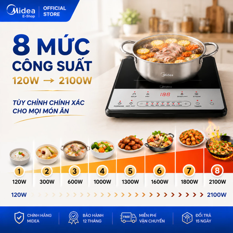 Bếp từ đơn Midea MC-2125DVN 2.100W