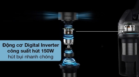 MÁY HÚT BỤI KHÔNG DÂY SAMSUNG VS15A6031R1/SV