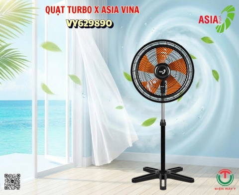 Quạt đứng ASIAVINA Turbo X VY629890 Đen