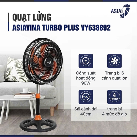 Quạt lửng ASIAVINA Turbo Plus VY638892