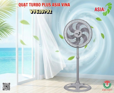 Quạt đứng Asiavina Turbo plus VY639792 Xám