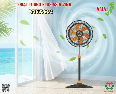 Quạt đứng ASIAVINA Turbo Plus VY639892 Đen