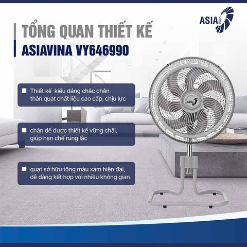 Quạt sàn ASIAVINA Turbo Max VY646990