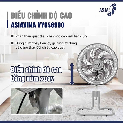 Quạt sàn ASIAVINA Turbo Max VY646990