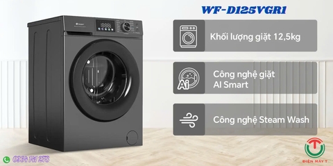 Máy giặt Casper cửa ngang 12.5kg WF-D125VGR1
