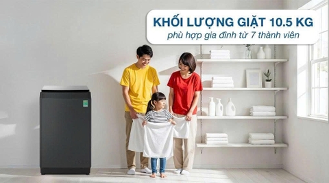 Máy giặt Hisense Inverter 10.5 kg WT105F50