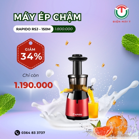 Máy ép chậm Rapido RSJ-150M