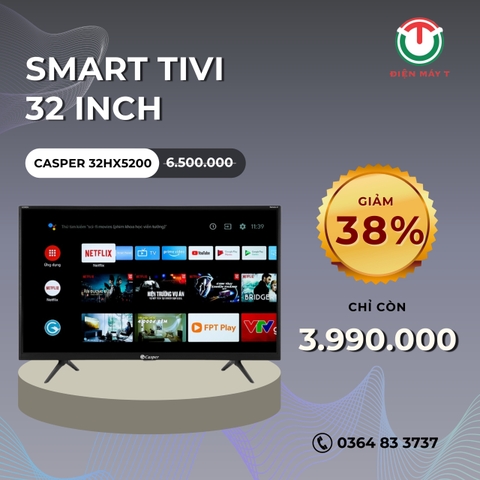 Smart Tivi Casper 32 inch 32HX5200
