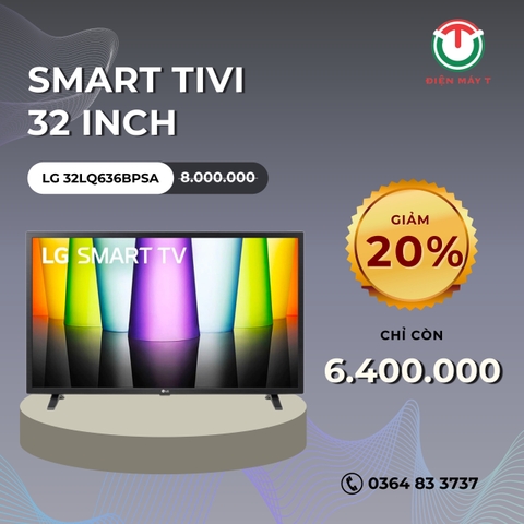 Smart Tivi LG 32 inch 32LQ636BPSA
