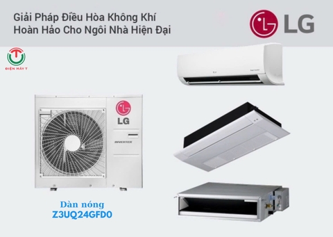 Dàn nóng multi LG 24000BTU inverter 1 chiều Z3UQ24GFD0
