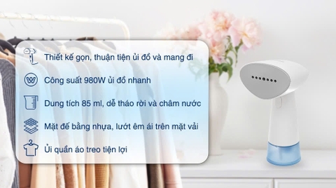 Bàn ủi hơi nước cầm tay Philips STH1000/10 - 980W