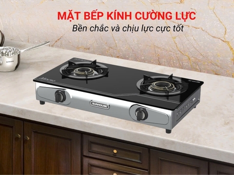 BẾP GAS DƯƠNG KÍNH SUNHOUSE MAMA MMB33012-V