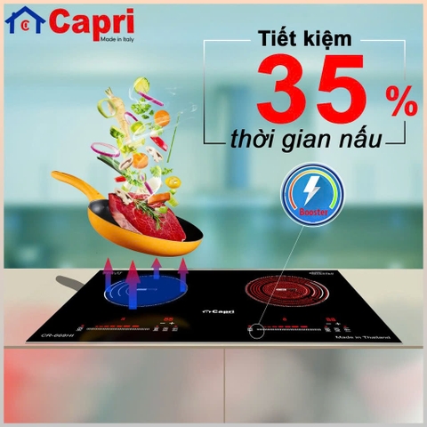 Bếp đôi điện từ hồng ngoại Capri CR-668HI
