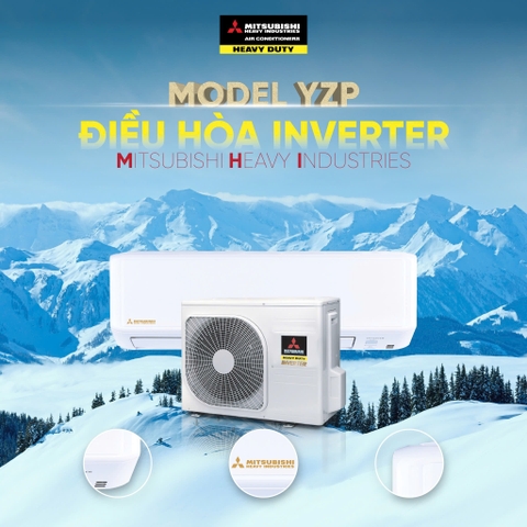 Máy lạnh Inverter Mitsubishi Heavy 1.5 Hp SRK13YZP-W5