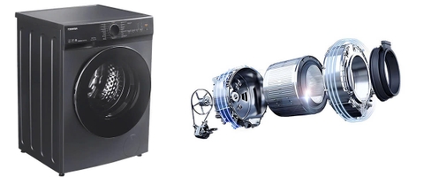 Máy giặt sấy Toshiba Inverter giặt 10.5 kg - sấy 7 kg TWD-T21BU115UWV(MG)
