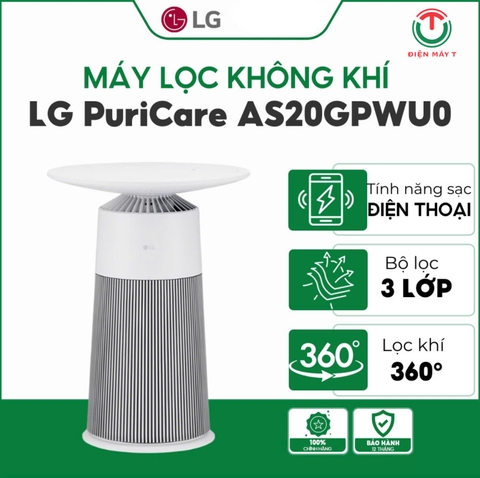 Máy lọc không khí LG Màu trắng AS20GPWU0