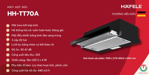 Máy hút mùi Hafele HH-TT70A