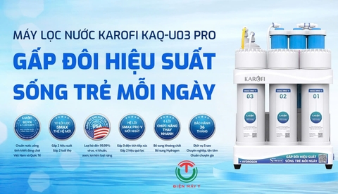 MÁY LỌC NƯỚC RO ĐỂ GẦM KAROFI KAQ-U03 PRO