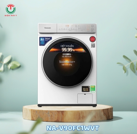 Máy giặt sấy Panasonic Inverter 9Kg NA-V90FC1WVT