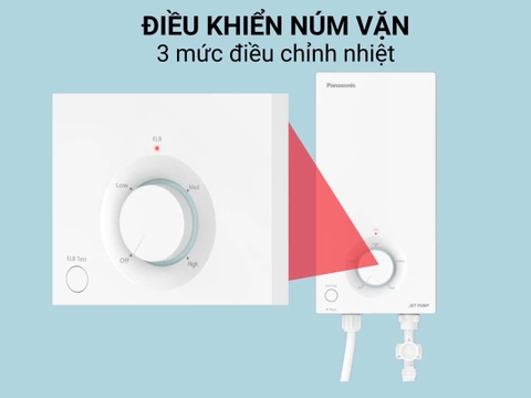 Máy nước nóng trực tiếp Panasonic DH-4VP1VW ( có bơm )
