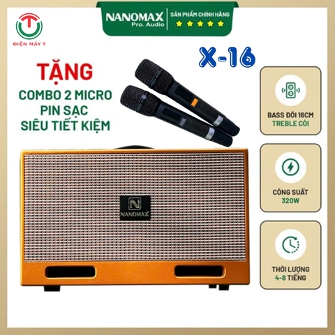 Loa Xách Tay Nanomax X-16 Công Suất 320w