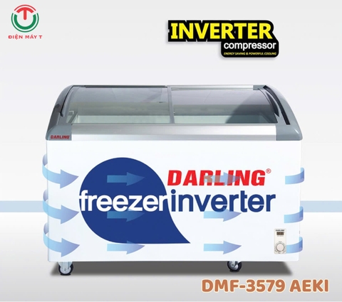 Tủ đông Darling inverter nắp kính lùa DMF-3579 AEKI