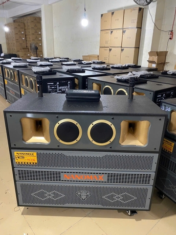 Loa Kéo Nanomax Pro-218C Bass Đôi 50cm 3000w