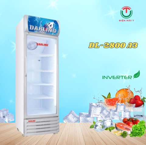 TỦ MÁT 1 CÁNH ĐÈN LED INVERTER 280L DL-2800 A3