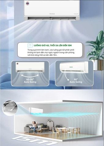 Máy lạnh 1.5HP HIKAWA Mono HI-NC15I/HO-NC15I