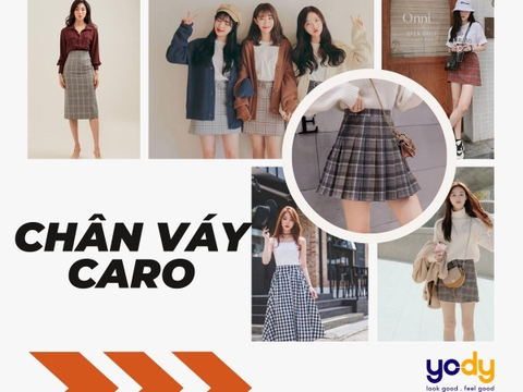 CHÂN VÁY BÚT CHÌ CHẤT DẠ PHỐI HỌA TIẾT KẺ CARO PHONG CÁCH VINTAGE DÀNH CHO  BẠN NỮ - CHIPXINHXK » Mochan