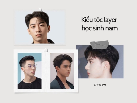 50 kiểu tóc layer học sinh nam cực cháy, cực hot 2024