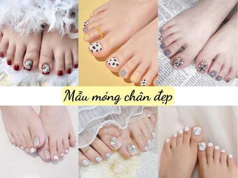 Mẫu vẽ móng chân đơn giản | Móng chân, Móng tay, Ngón tay