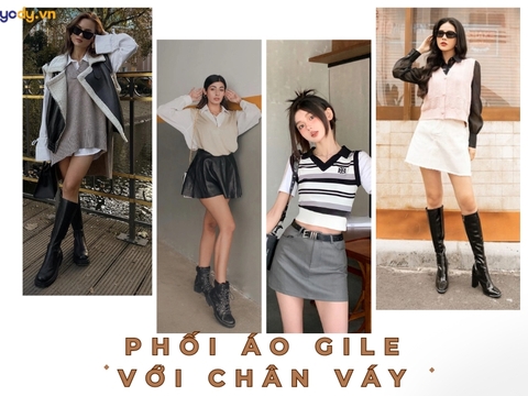 SIÊU HOTTT) ÁO GILE KẾT HỢP VỚI VÁY XOÈ DÁNG DÀI VINTAGE | Shopee Việt Nam