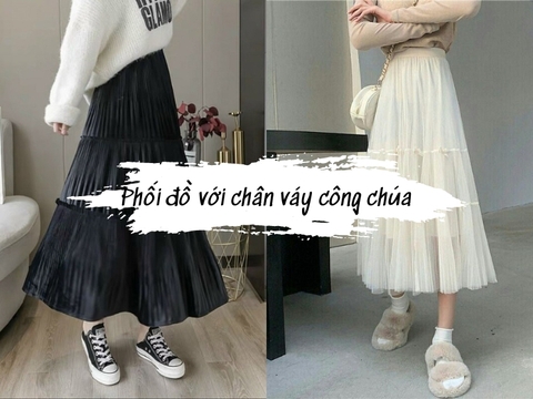 SET VÁY CÔNG CHÚA DÀI TAY BÉ GÁI ỉ áo:197k Chân váy: 140k