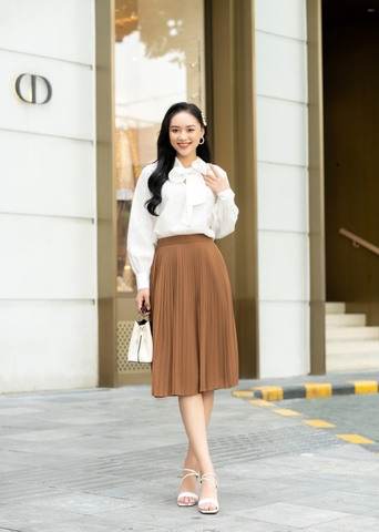 chân váy xếp ly dáng dài hàng đẹp nhiều màu #Siêu Xinh | Shopee Việt Nam