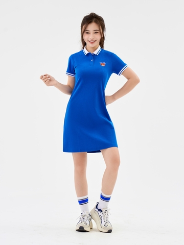 Váy Polo nữ YODY Sorona Pique thêu chữ Life đầm thun nữ chữ A có cổ co  giãn VPN5004  Lazadavn