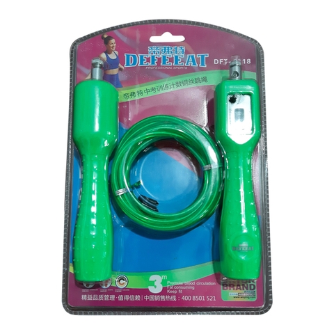 Dây nhảy đếm số vòng DFT-6218 Xanh dương
