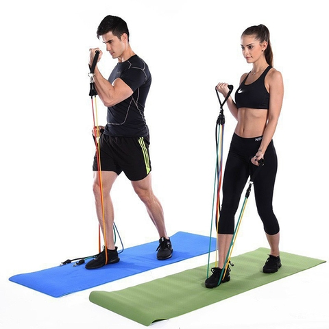 Dây Ngũ Sắc tập Gym bộ 5 dây kháng lực loại tốt