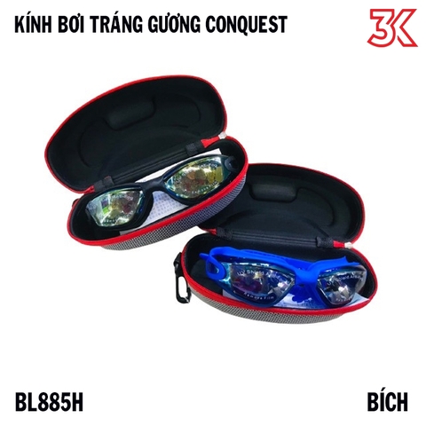 Kính bơi tráng gương Conquest ngăn nước chống tia UV