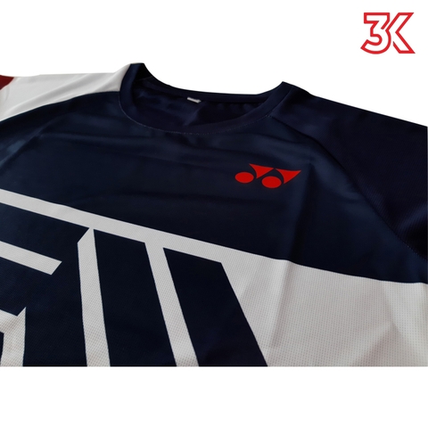 Áo cầu lông Yonex Nam Nữ 2 màu Đen Xanh Mẫu 3K03 2022 1 Áo