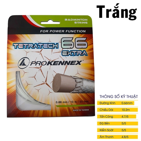 Cước đan vợt cầu lông Prokennex TETRATECH 66