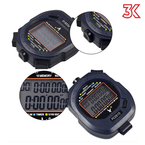 Đồng hồ bấm giờ mẫu PC2810 10LAP 2022 [Chính Hãng][Có Bảo Hành][Ảnh Thật]