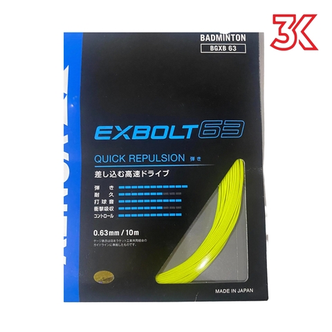 Dây Cước Căng Vợt Cầu Lông Yonex BG EXBOLT 63 nội đia nhật