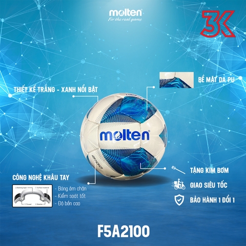 Bóng đá Khâu tay Molten F5A2100 số 5