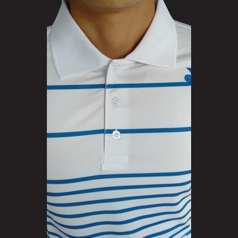 Áo cầu lông yonex cổ bẻ 2019 Nam nữ Trắng