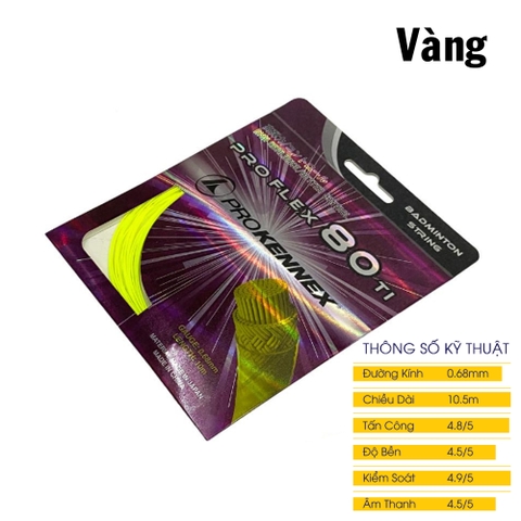 Dây đan vợt cầu lông Prokennex Pro Lex 80TI